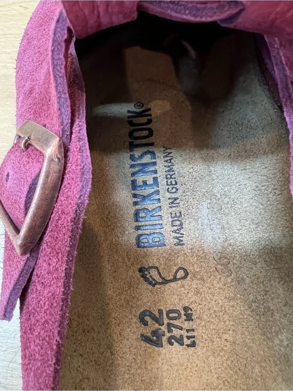 Birkenstock Boston unisex varsity Men's Burgundy Suede Clogs Zinfandel Limited